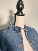 Load image into Gallery viewer, J.W. Anderson Ruffle Trim Denim Jean Jacket