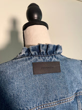 Load image into Gallery viewer, J.W. Anderson Ruffle Trim Denim Jean Jacket