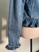Load image into Gallery viewer, J.W. Anderson Ruffle Trim Denim Jean Jacket