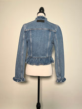 Load image into Gallery viewer, J.W. Anderson Ruffle Trim Denim Jean Jacket
