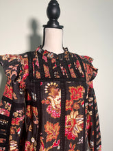 Load image into Gallery viewer, Sea NYC Black Floral Cotton Blouse