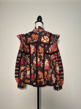 Load image into Gallery viewer, Sea NYC Black Floral Cotton Blouse