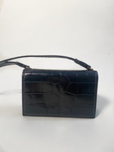 Load image into Gallery viewer, Lanvin Mini Rigid Bag in Croc Embossed Black