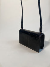 Load image into Gallery viewer, Lanvin Mini Rigid Bag in Croc Embossed Black