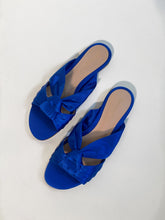 Load image into Gallery viewer, Gianvitto Rossi Blue Blair Satin Sandal
