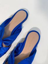 Load image into Gallery viewer, Gianvitto Rossi Blue Blair Satin Sandal
