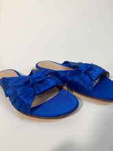 Load image into Gallery viewer, Gianvitto Rossi Blue Blair Satin Sandal
